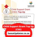 Child Support Grant Top Up Sassa Updates