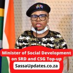 Minister of Social Development on SRD and CSG Top-up