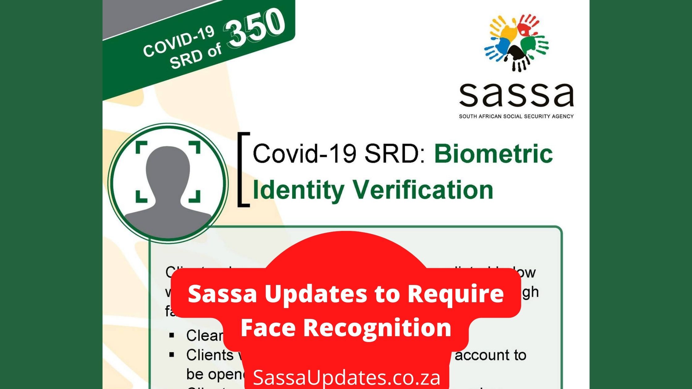 SRD Updates Require Face Recognition for verification