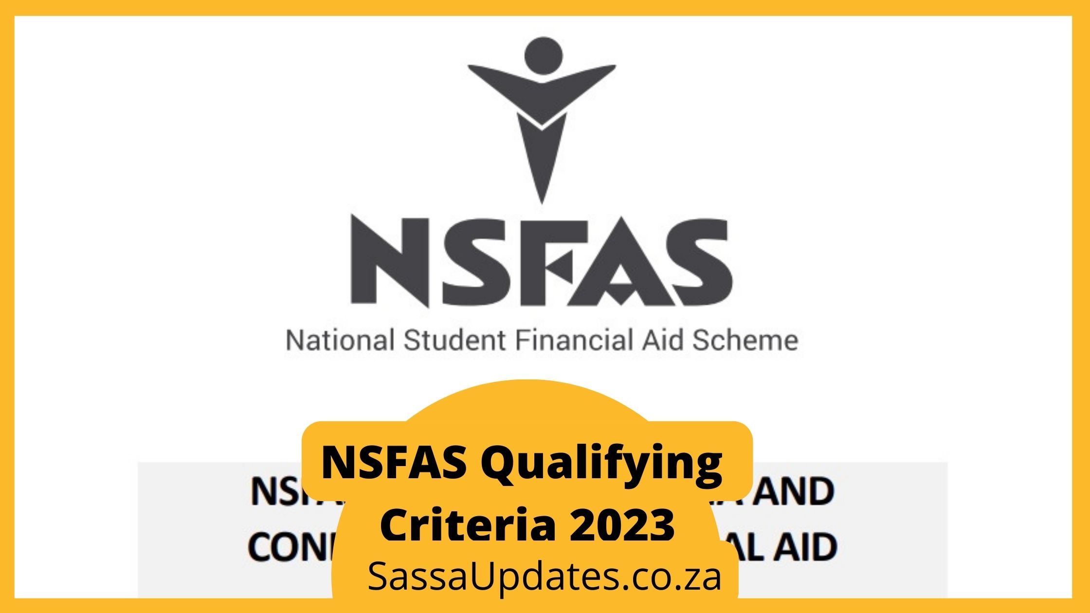NSFAS Qualifying Criteria 2023