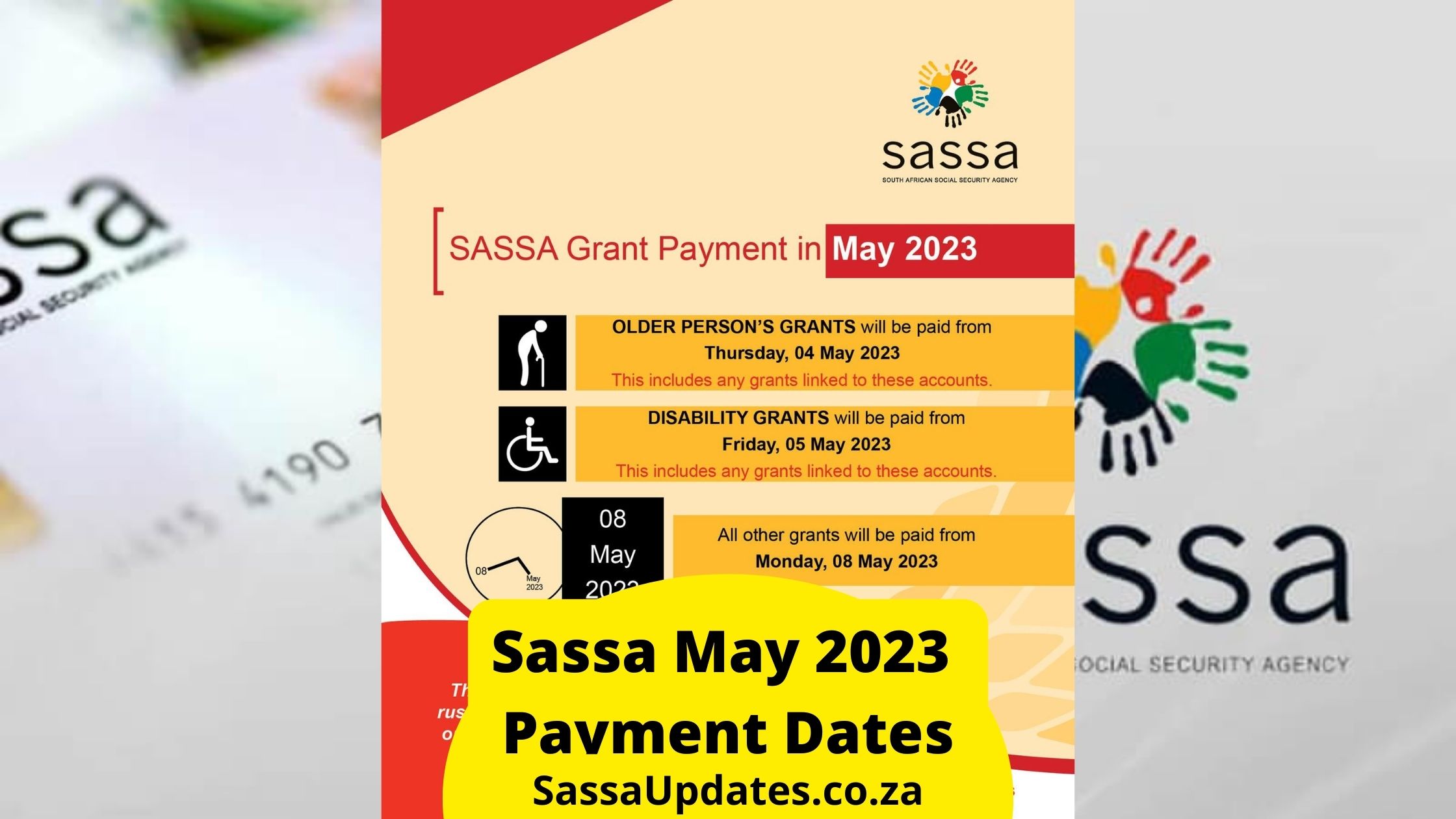 Sassa May 2023 Payment Dates